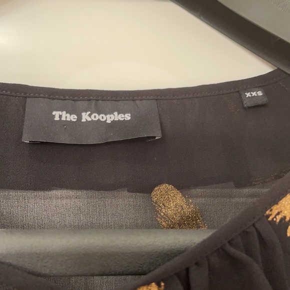 The Kooples Metallic Feathers Muslin Top - Picture 6 of 6